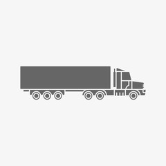 waggon truck vector icon