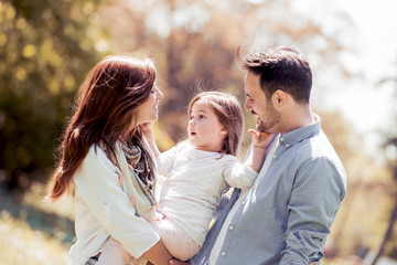 Picture of lovely couple with their daughter