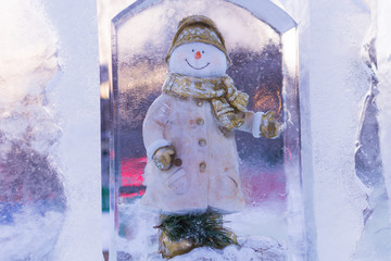 icy the snowman in ice