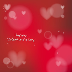 Happy valentines day design elements. Vector illustration. Red Background With Ornaments. Be my Valentine Background.