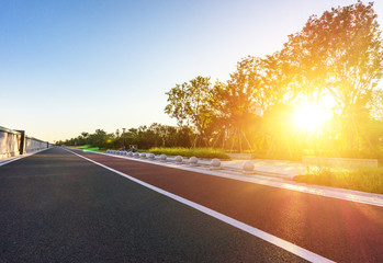 runway during sunrise