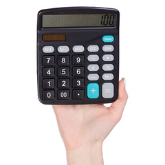 Calculator hand accounting