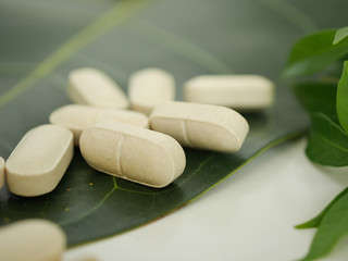 Fototapeta na wymiar alternative herb medicine. herbal on white background.