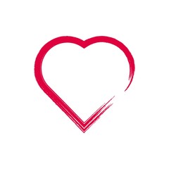 Love Brush Vector Template Design