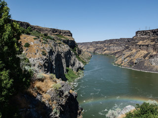 Beautiful Shoshone Falls waterfalls in USA