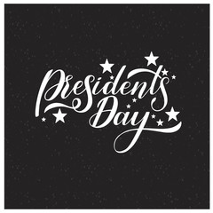 President day  lettering