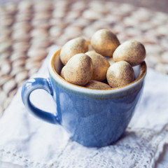 Gold small Easter eggs