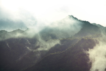 Fog in the mountains