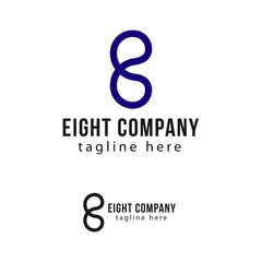 Eight Company Logo Vector Template Design