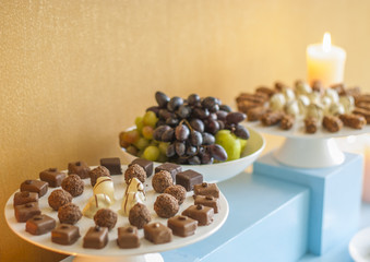 Dessert table for a wedding party