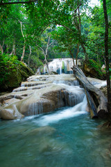 Erawan waterfall in Kanchanaburi Thailand