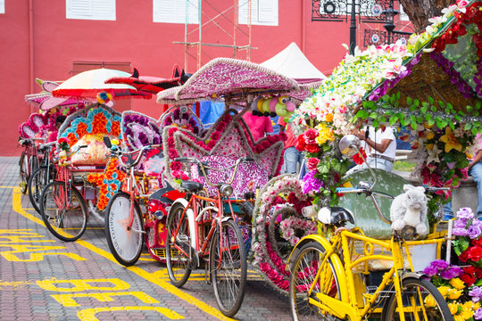 Tuk Tuk in Malakka Malaysia Niederl&auml;ndisches Viertel
