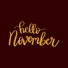Lettering words in gold glitter. Vector background illustration for designs. Vector doodle illustration.