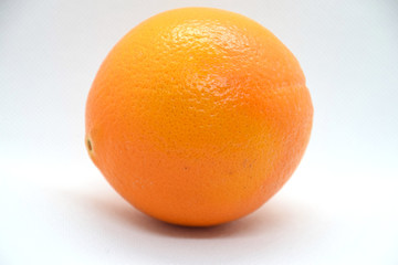 Orange agains a white background