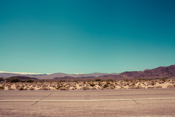 Fototapeta na wymiar Route 66 in California, Retro Style