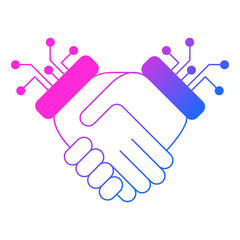 Handshake vector icon