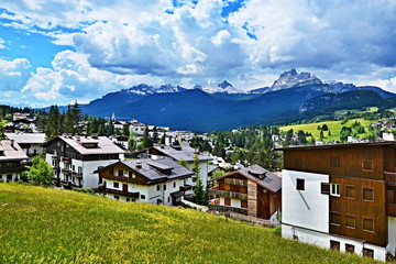 Italian Dolomites -view on the Cortina d Ampezzo