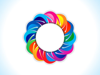 Obraz premium abstract artistic creative rainbow blank circle