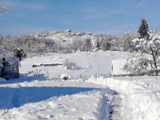 Snow in the small village