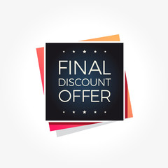 Final Discount Offer Label