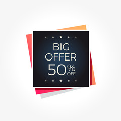 Big Offer 50% Off Label