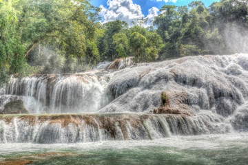 Cataratas de Agua Azul, Wasserfälle an dem Gringo-Trail