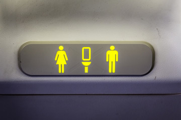Aircraft Lavatory Sign