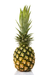 Fototapeta premium Pineapple on white background. Tropical fruit.