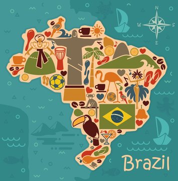 Brazil Cartoon Map Images – Browse 1,348 Stock Photos, Vectors, and Video |  Adobe Stock