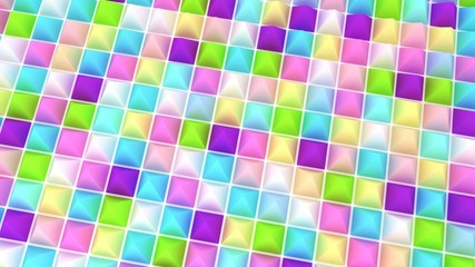 Holographic pyramids background. 3d illustration. Multicolor wallpaper. Smooth pastel texture. Spikes abstract. Sharp objects. 3d rendering backdrop.