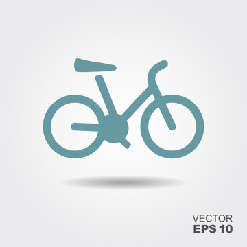 Bicycle. Bike icon vector