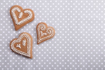 Gingerbread hearts.