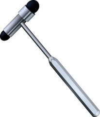 Medical metal hammer 3d