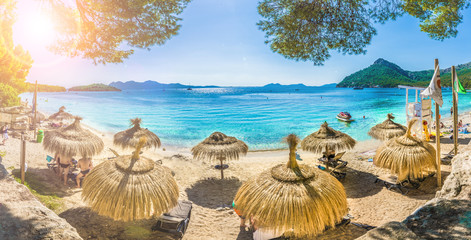 Beautiful beach Playa de Formentor, Palma Mallorca, Spain
