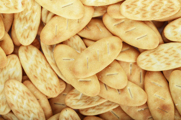 snack crackers as a background