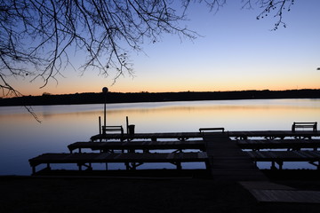 Obraz premium Sunset on Lake Oconee in Georgia