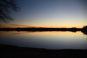 Sunset on Lake Oconee in Georgia