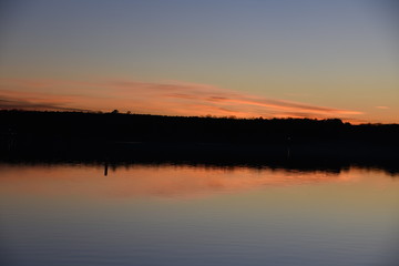 Obraz premium Sunset on Lake Oconee in Georgia