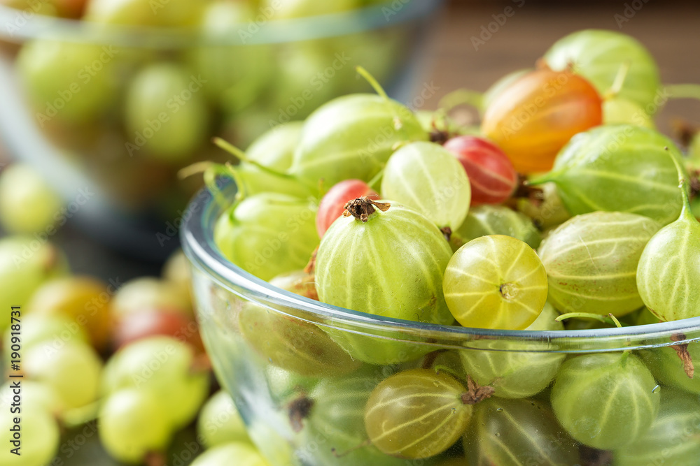 Canvas Prints ripe gooseberry in a plate