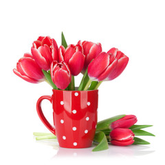 Fototapeta premium Red tulip flowers