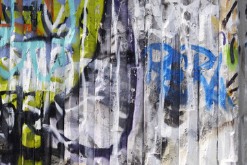 Bemalte Wand - scharf