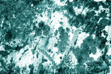 Grungy rusted metal surface in cyan tone.