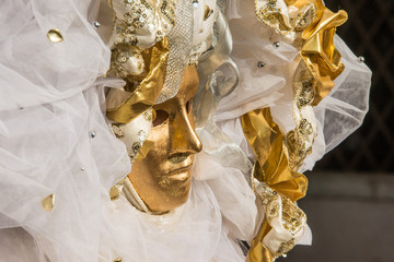 Traditional venetian carnival costume