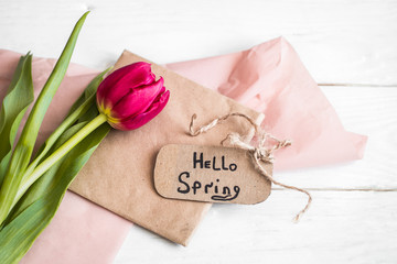 inscription Hello, spring