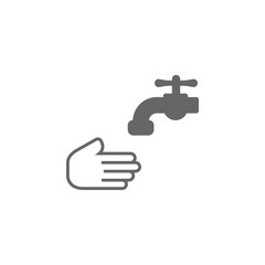 Washing hands icon Simple element illustration. Symbol design from Medical collection. Can be used in web and mobile.