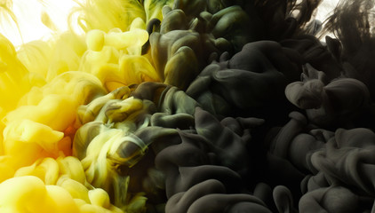 Ink in water background