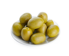 olive isolated on white
