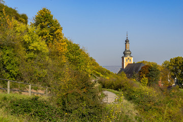 Bad Kreuznach, Germany - October 16 2016: "View of Bad Kreuznach City in Rhineland-Palatinate Germany"; Rhineland-Palatinate