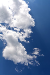 white cloud on a blue sky