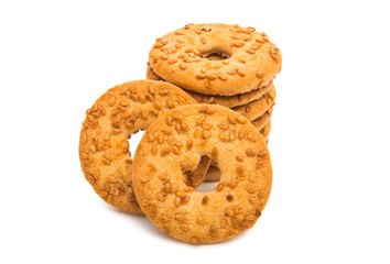sesame cookies isolated